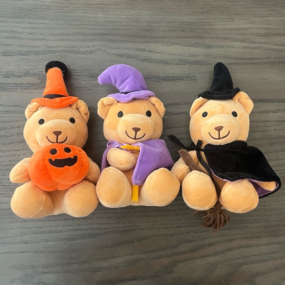 Halloween Bears - Set of Three